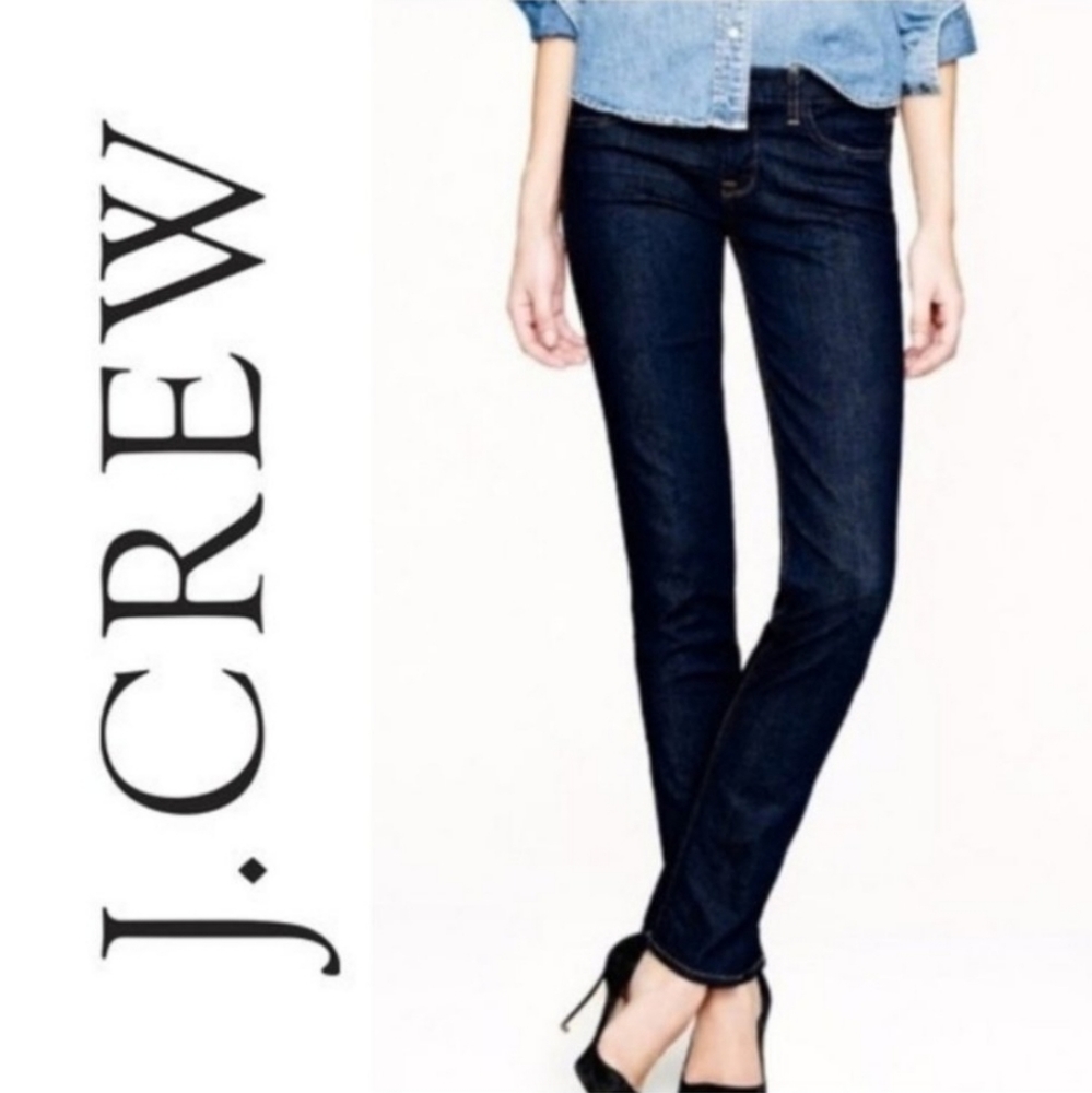J. Crew Matchstick Skinny Jeans Sz 27 Dark Blue